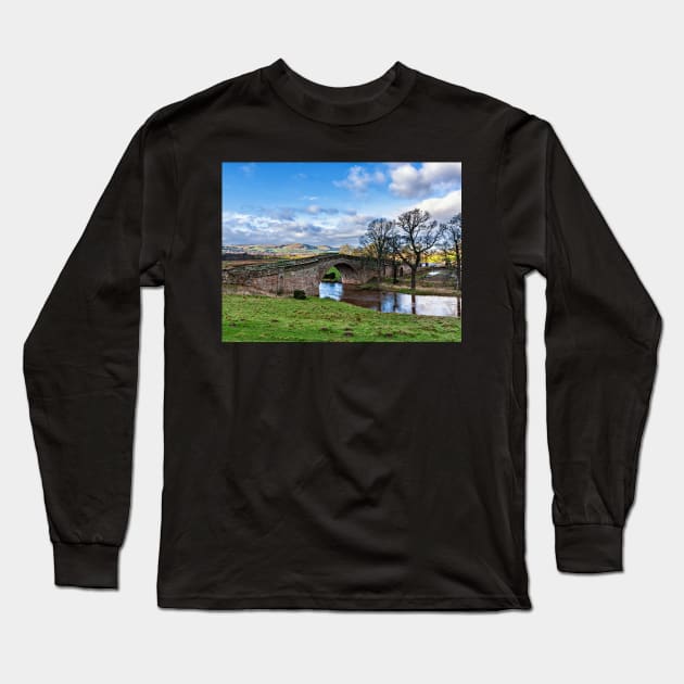 Westwood Bridge and The Cheviots Long Sleeve T-Shirt by Reg-K-Atkinson